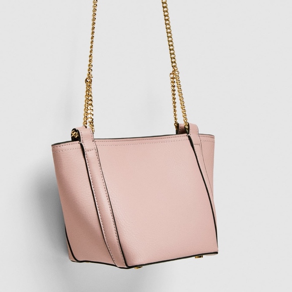 Zara Handbags - Zara Mini Bucket Bag Straps Shoulder bag Pink